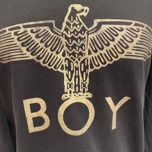 BOY LONDON gold emblem Black T-shirt